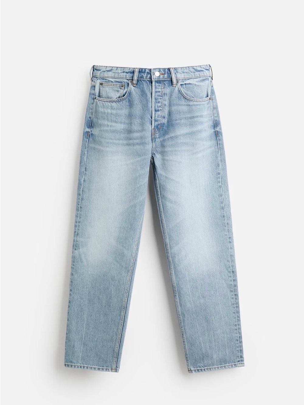 Zara Mid-Blue Straight Leg Jeans
